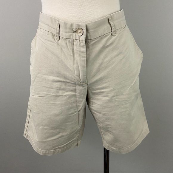 GAP‎ Cream Khaki Boyfriend Roll Up Shorts - Picture 2 of 9